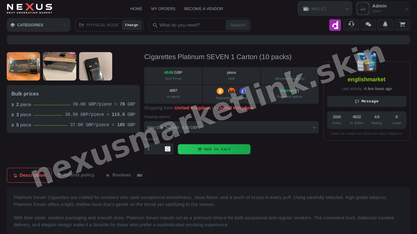 Main Market Dashboard